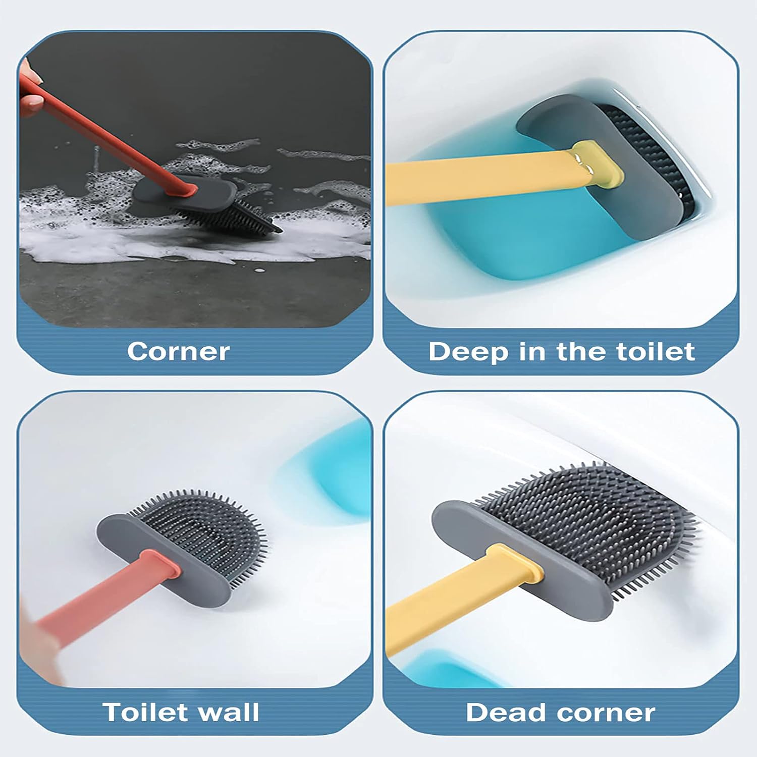 Silicone toilet brush set Silicone toilet brush set